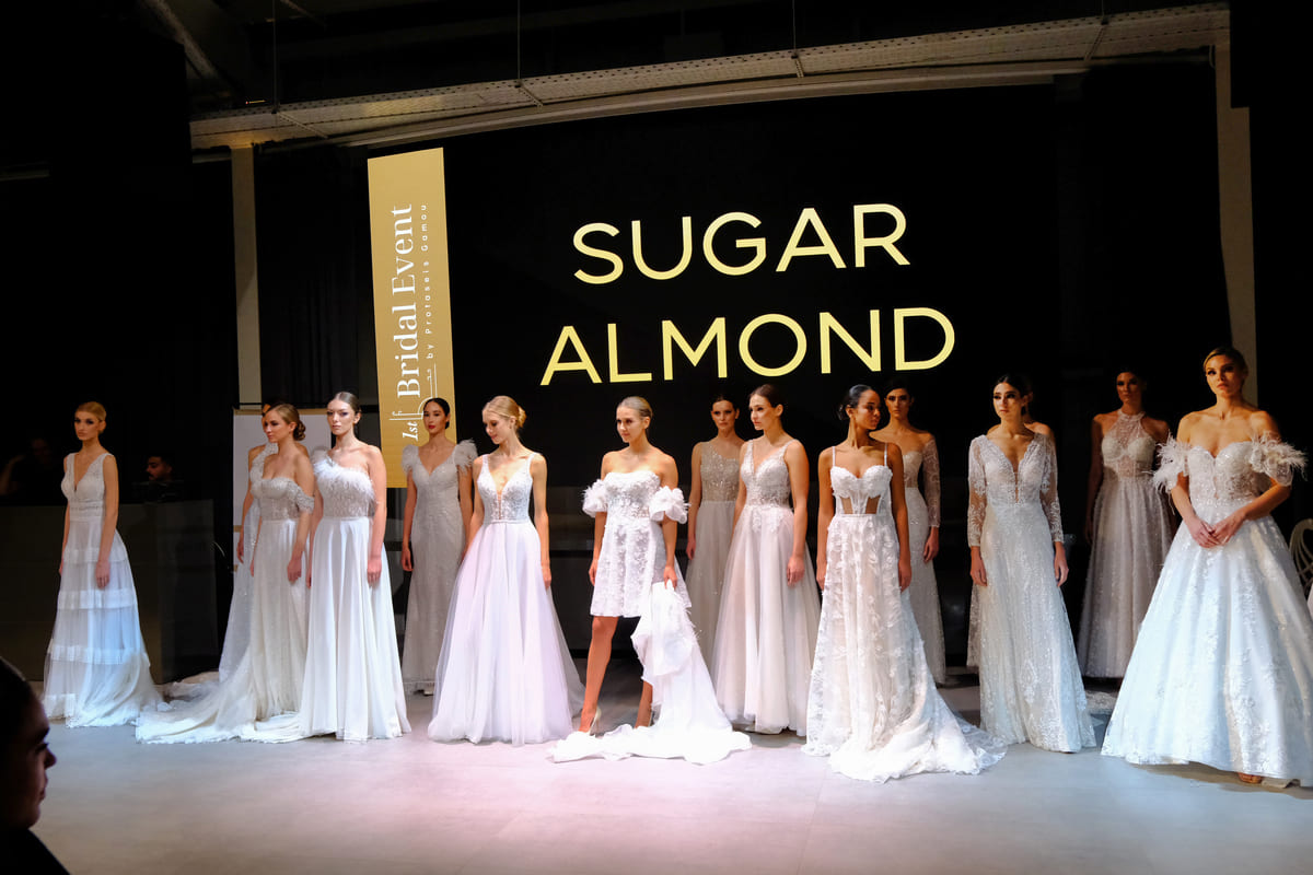 Νυφικό του οίκου Sugar Almond στην περιοχή Θεσσαλονίκη